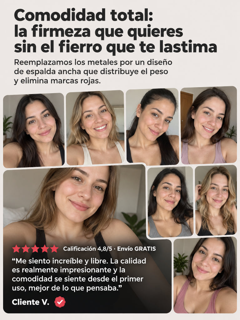 FirmeZero - Brasier Sin Varillas: Levanta tu busto sin varillas metálicas.