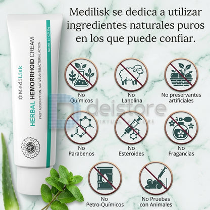 Herbal hemorrhoid cream