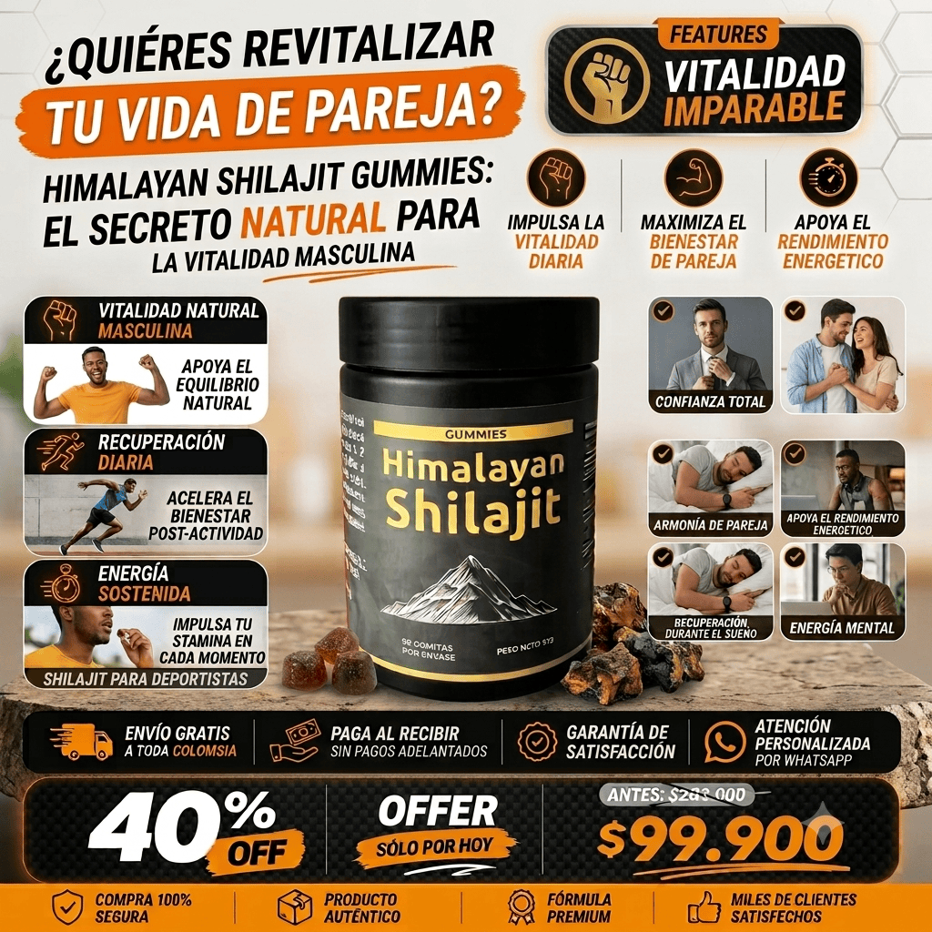 Shilajit Vital Gummies – Energía Ancestral – 85 Minerales Traza + Ashwagandha
